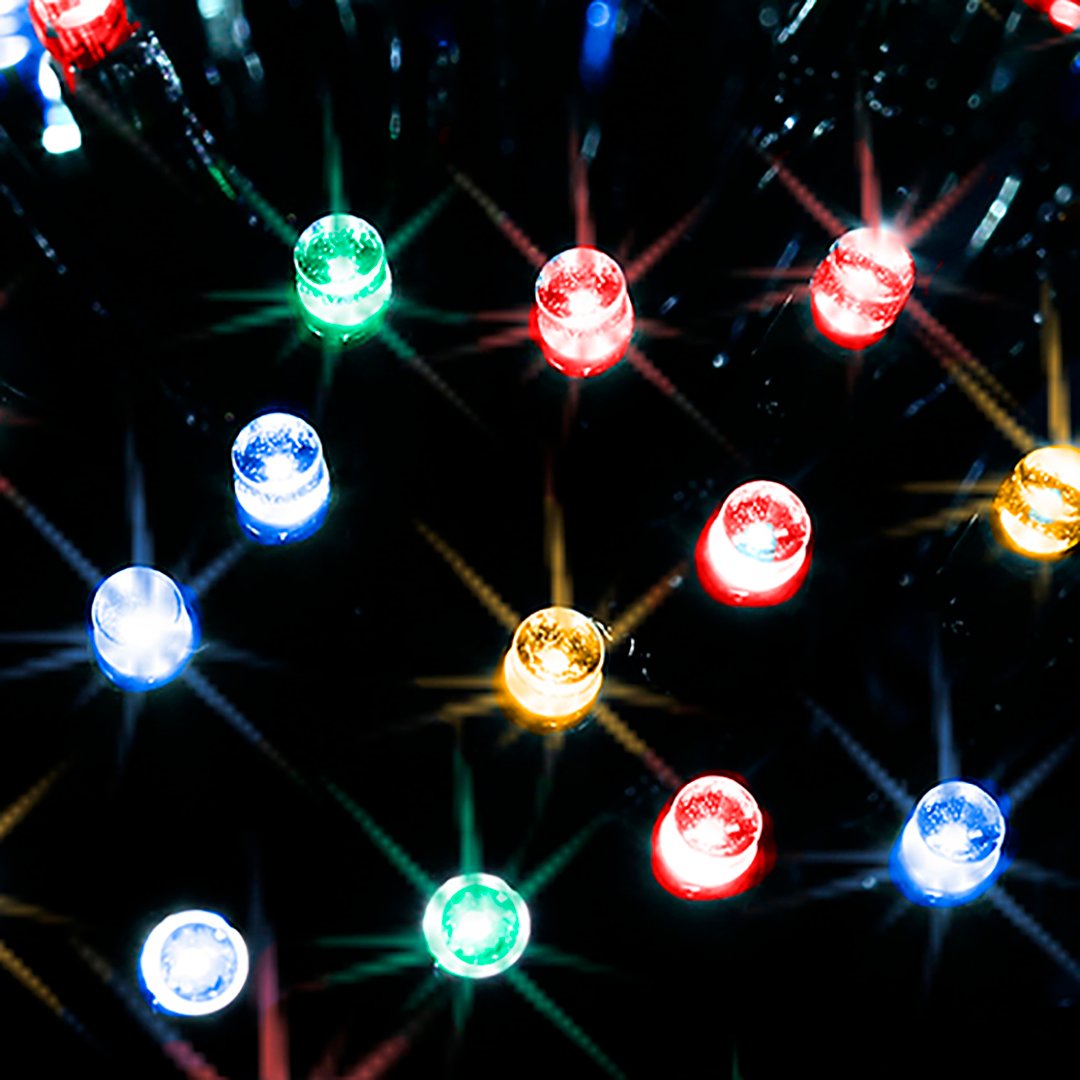 S&eacute;rie luminosa de natal multicolor 192 leds 14m