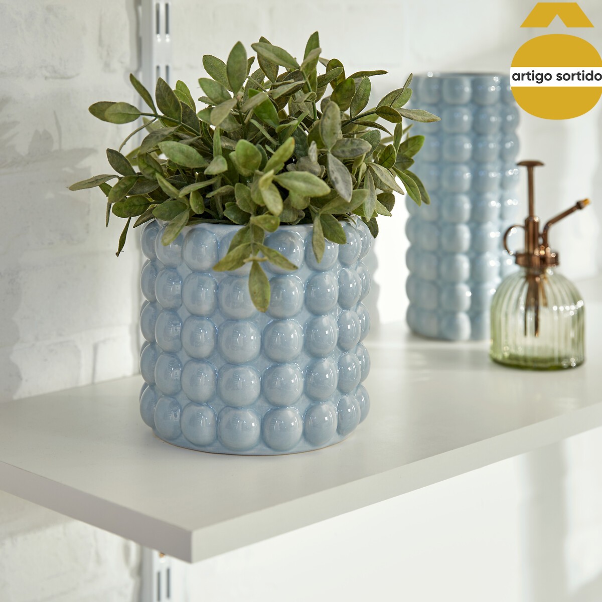 Jarra 3d SKY em cer&acirc;mica 14cm