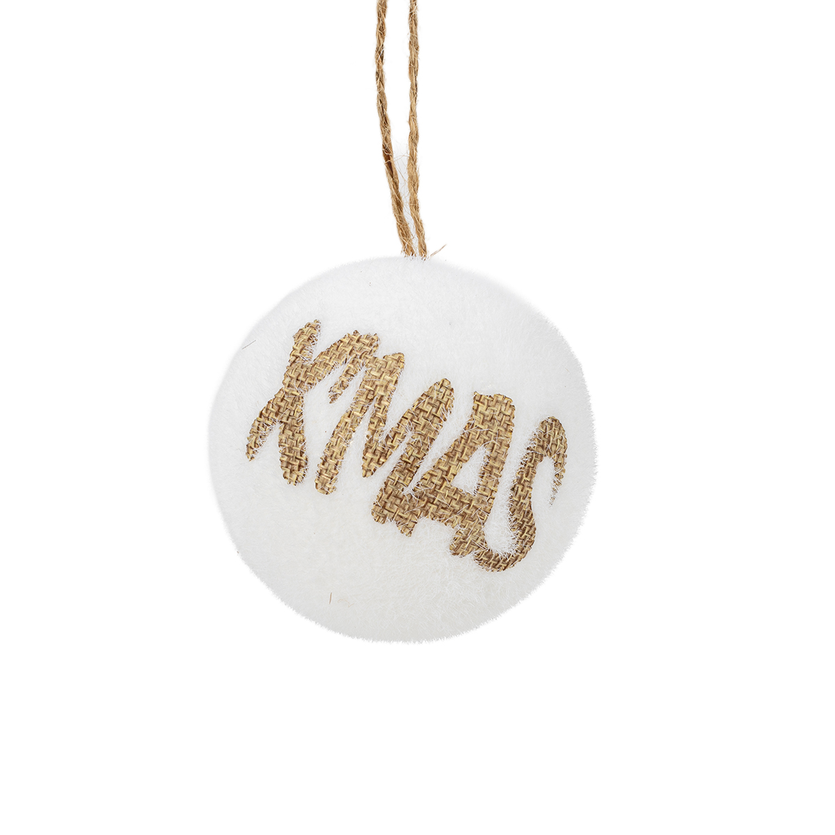 Conjunto de 3 bolas brancas xmas 8cm