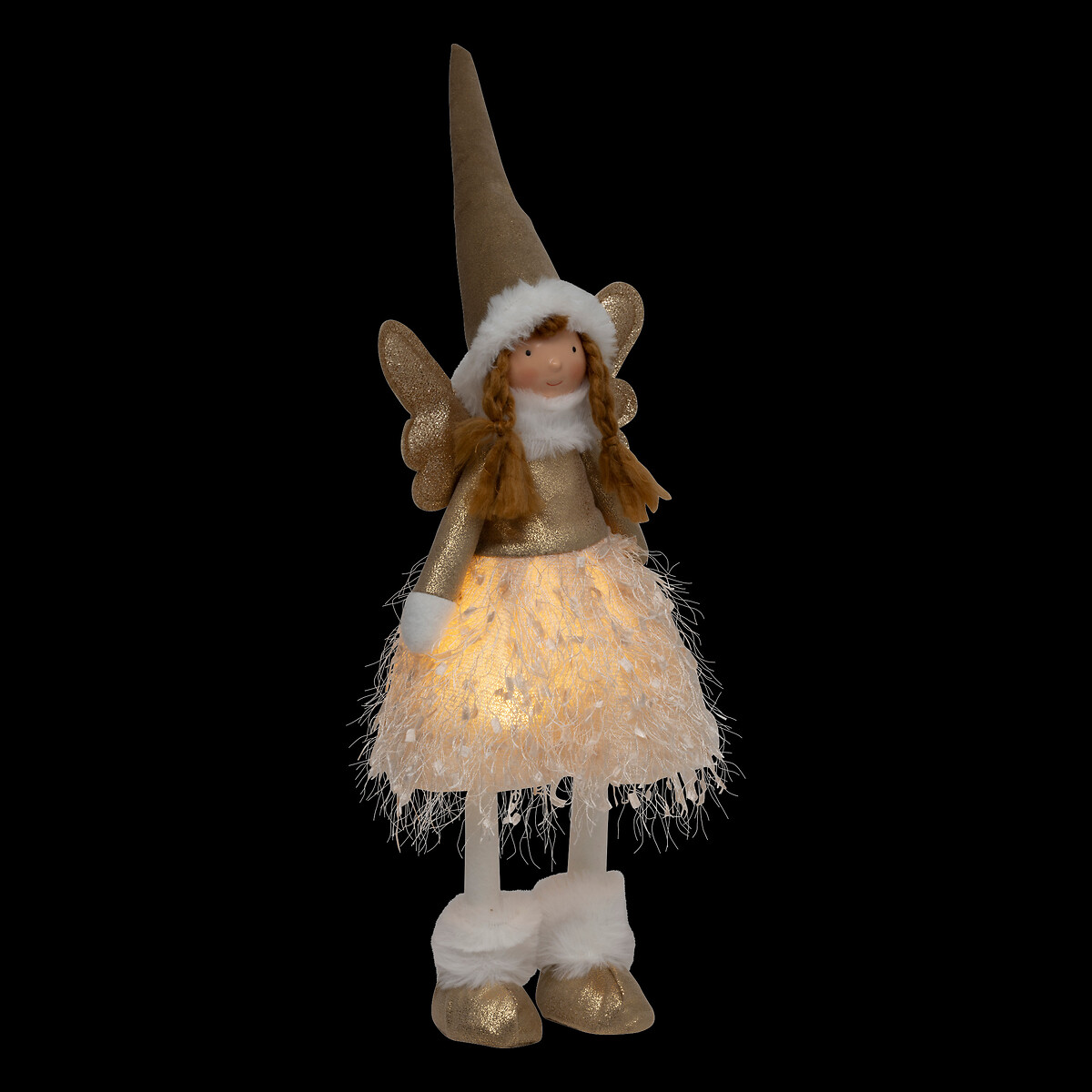Figura de fada rose com gorro 48cm,  Figura de fada rose com gorro 48cm