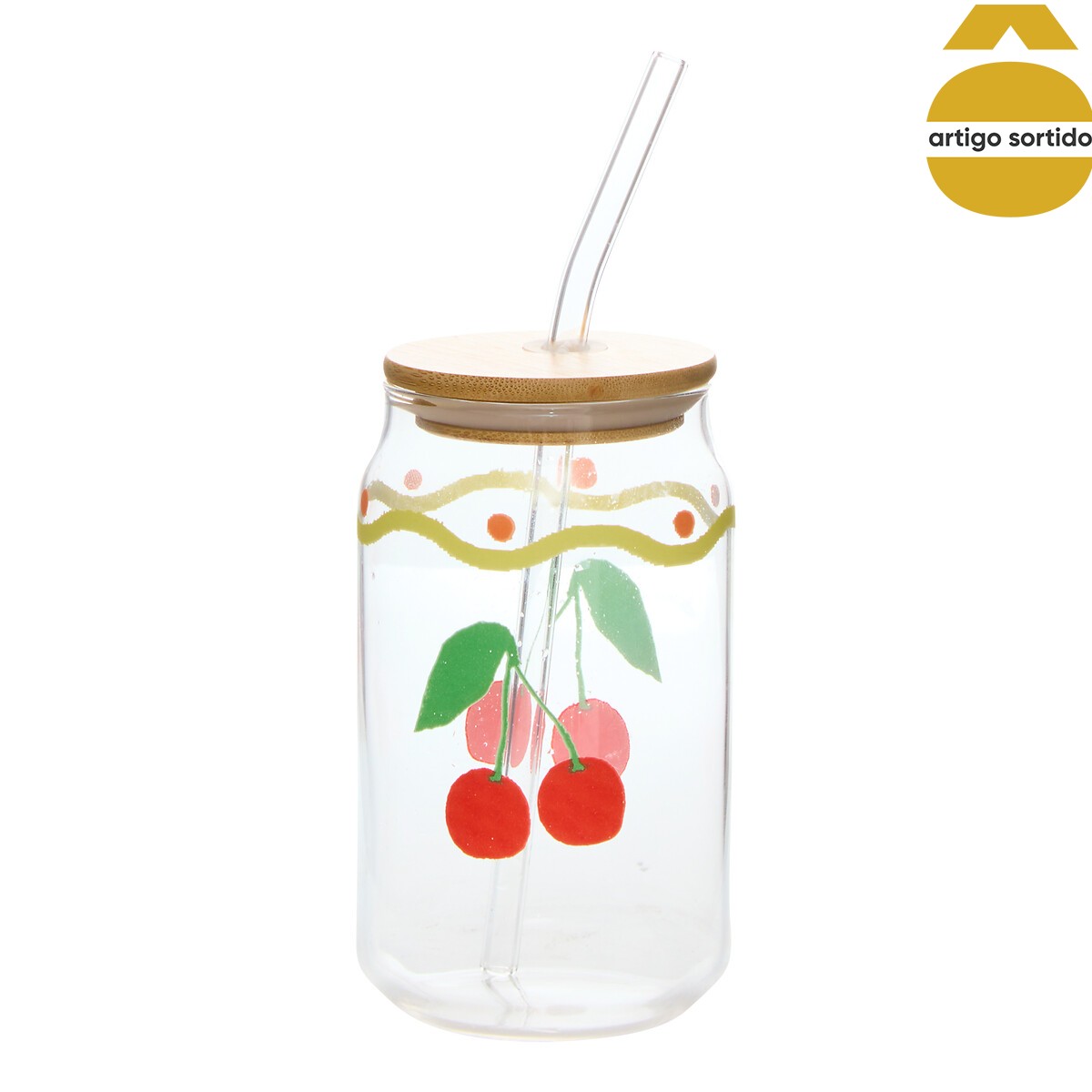 Copo com tampa e palhinha FRUITY 52cl