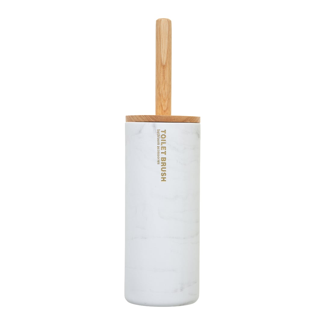 Escova wc LEA branco efeito m&aacute;rmore