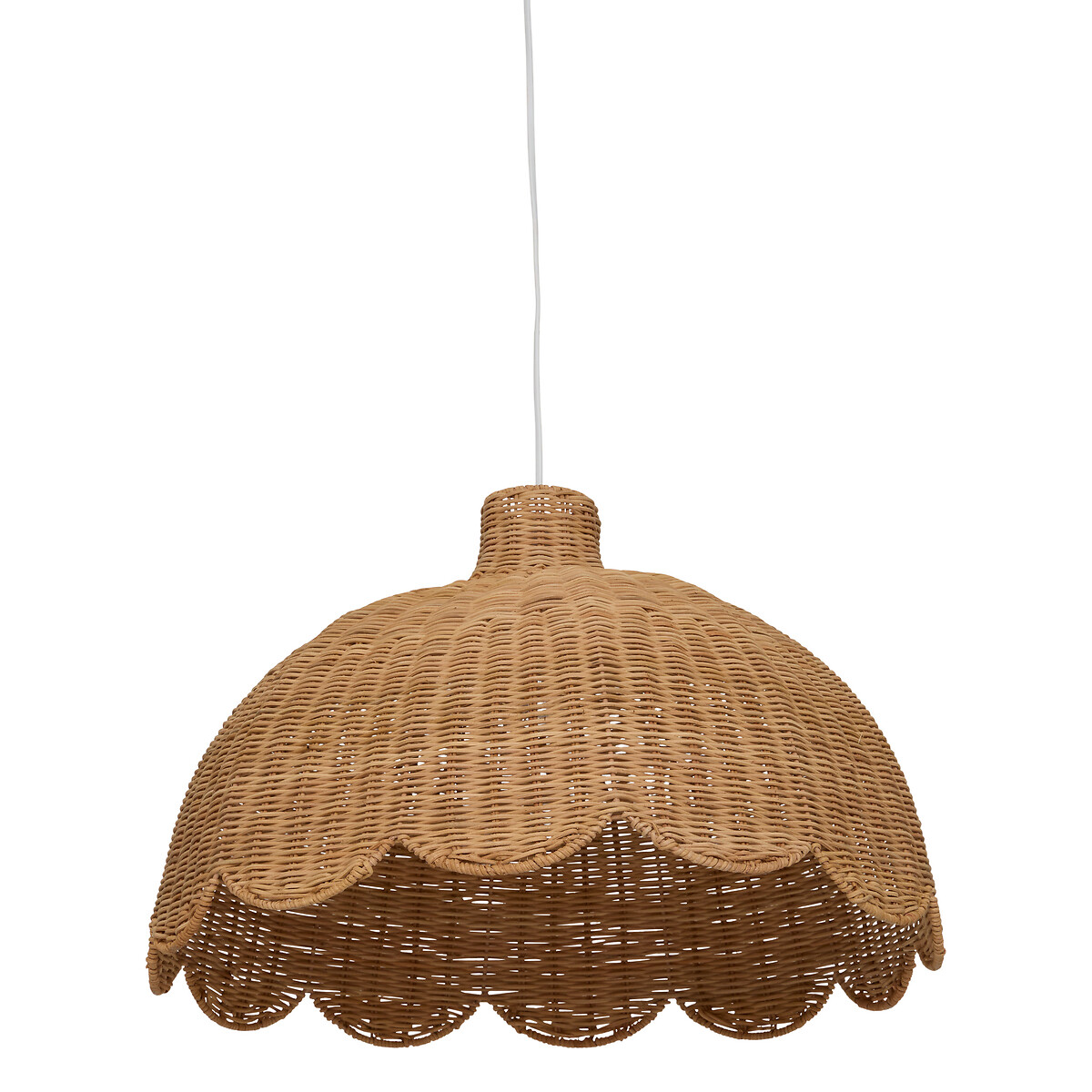 Candeeiro de teto MONA castanho em juta 58cm