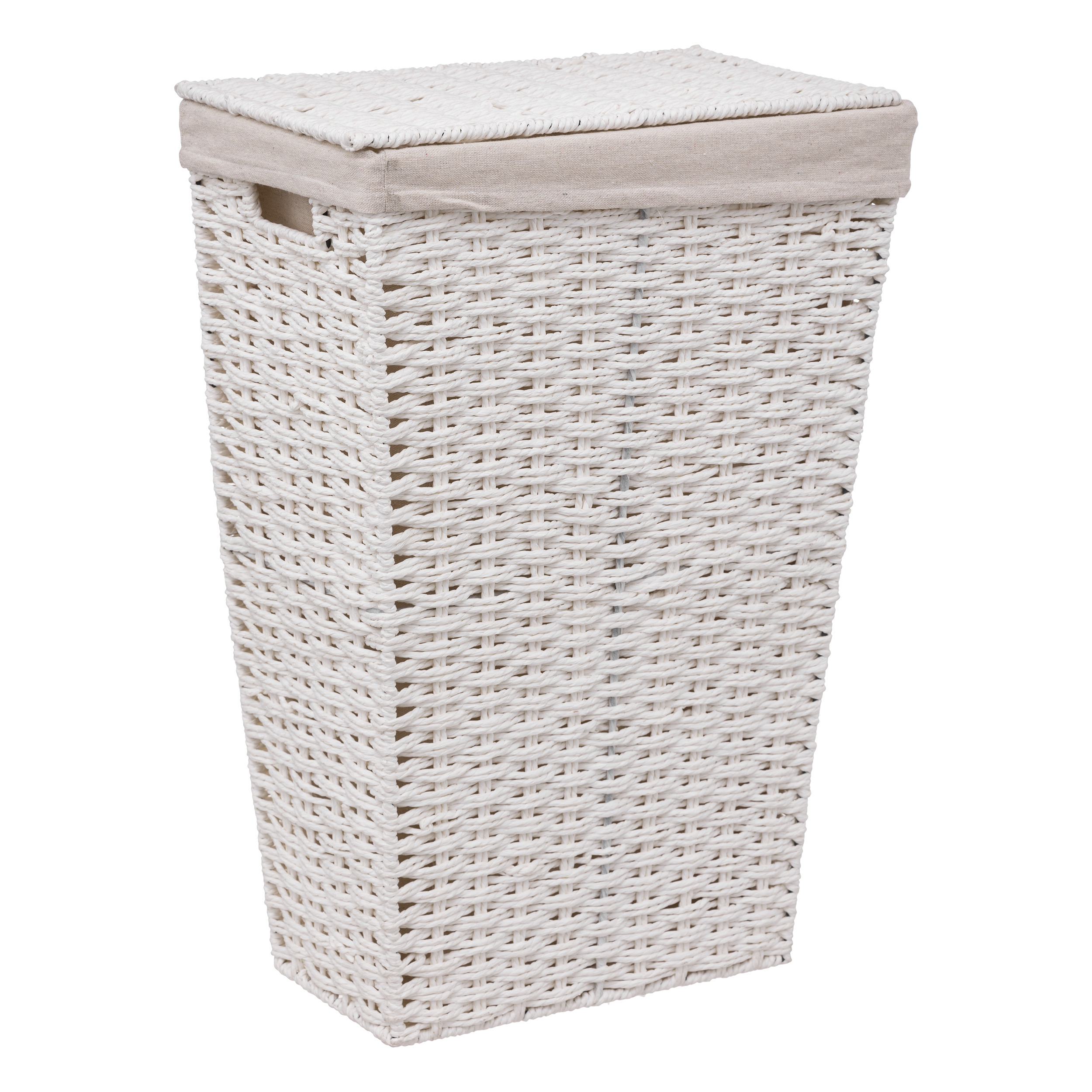 Amalfi Deluxe - Cesto portabiancheria in vimini, rettangolare, con coperchio, fodera rimovibile (grande, naturale Amalfi Deluxe - Cesto portabiancheria in vimini, rettangolare, con coperchio, fodera rimovibile (grande, naturale
