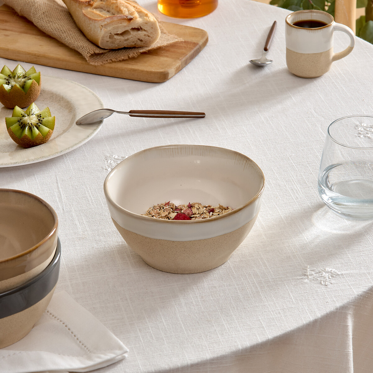 Tigela KATE branca em porcelana 72cl