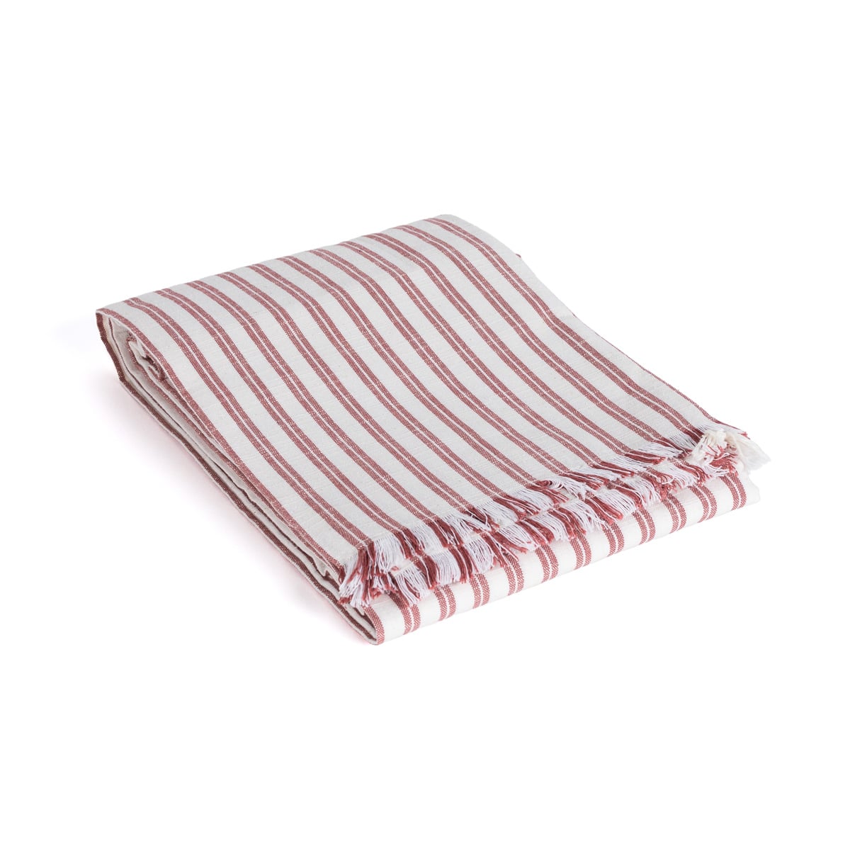 Toalha de mesa SLUB STRIPES terracota 140x240cm