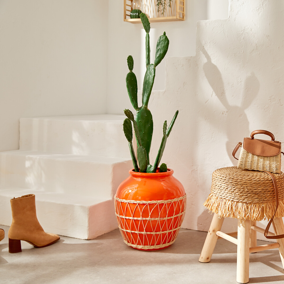 Vaso YUCATAN em cer&acirc;mica 33,5cm