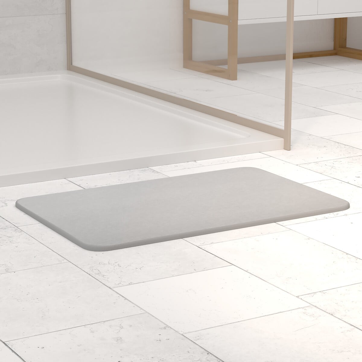 Tapete wc cinza DIATOMITE 35x45cm