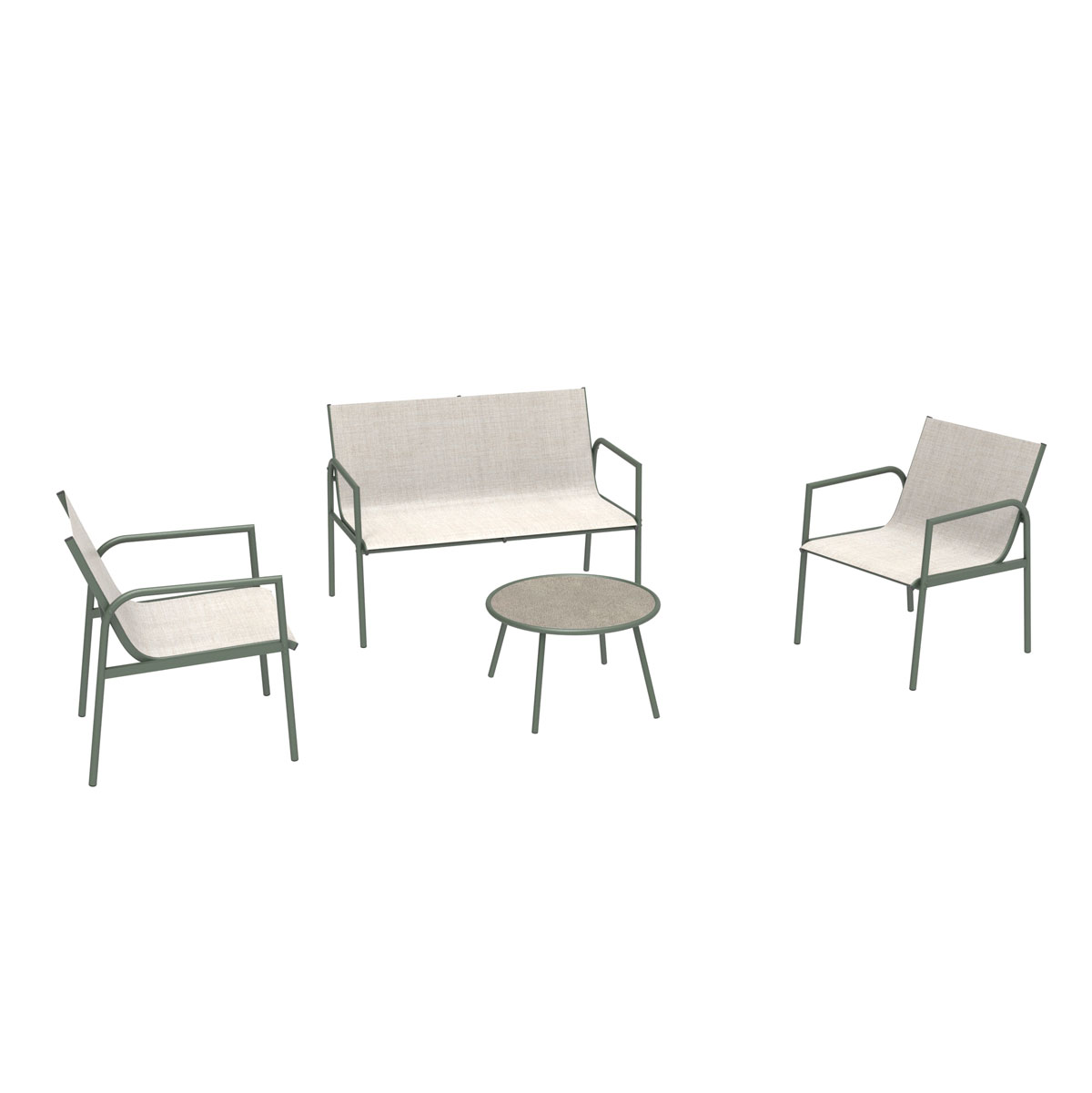 Conjunto jardim de 4 lugares RELAX