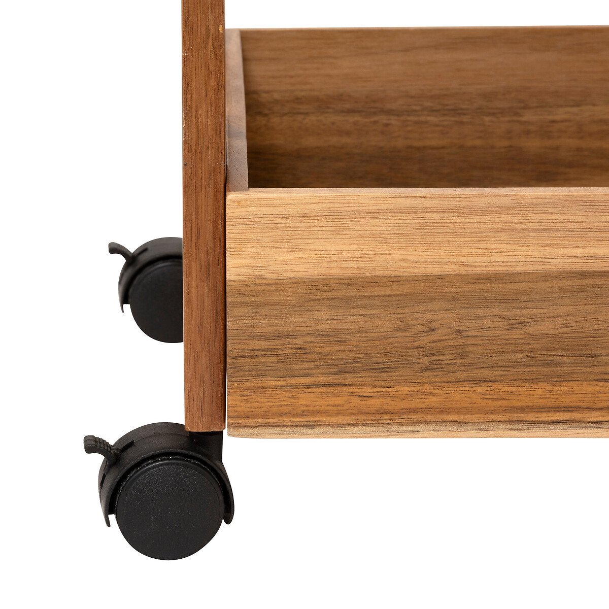 Trolley de cozinha em madeira acácia com 3 níveis