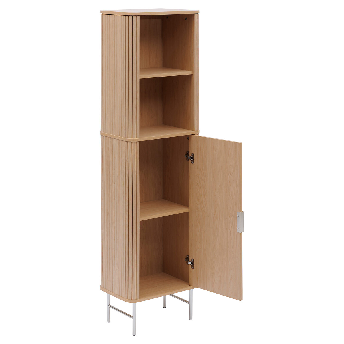 M&oacute;vel alto com 1 porta LIORA castanho