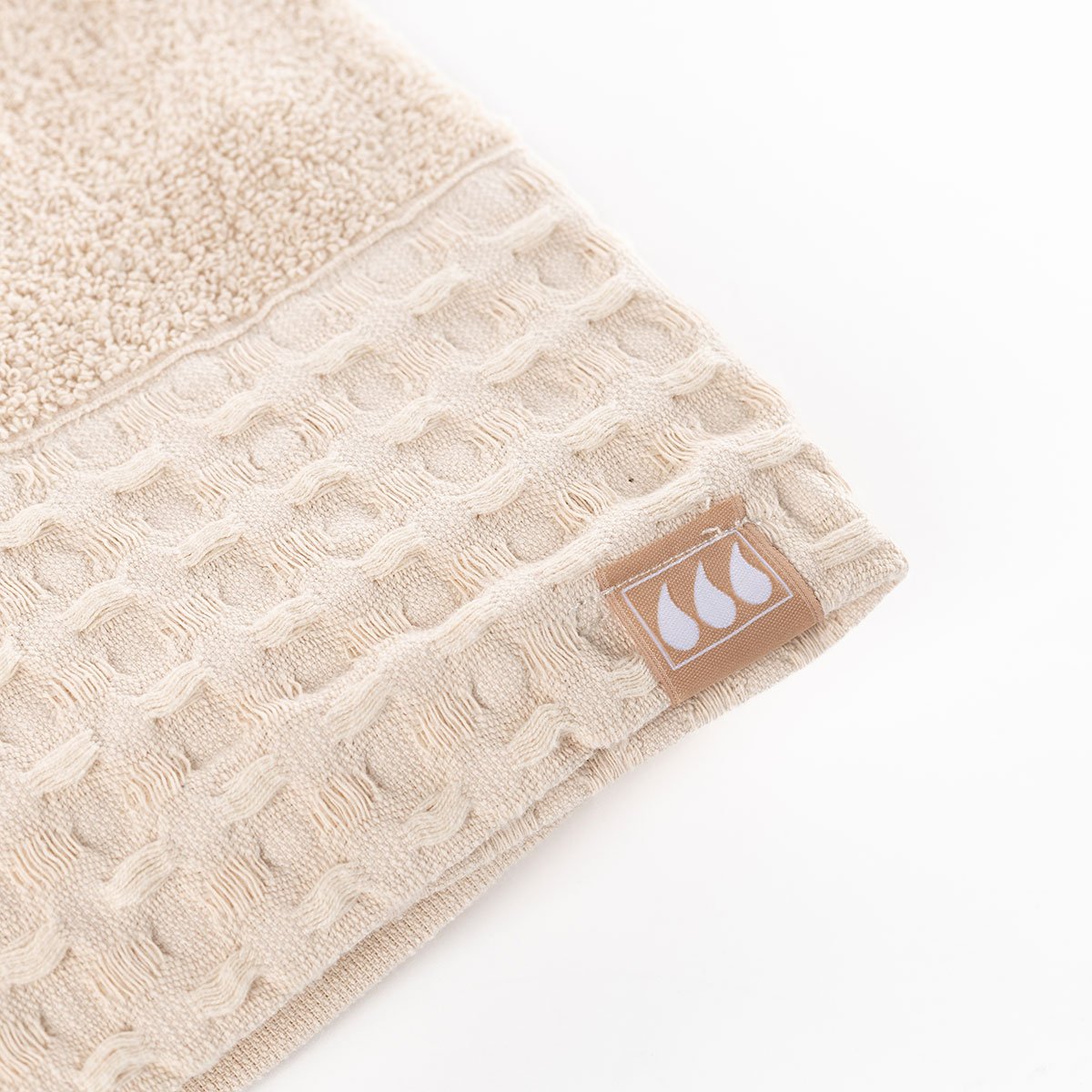 Toalha lençol de banho bege 70x130cm