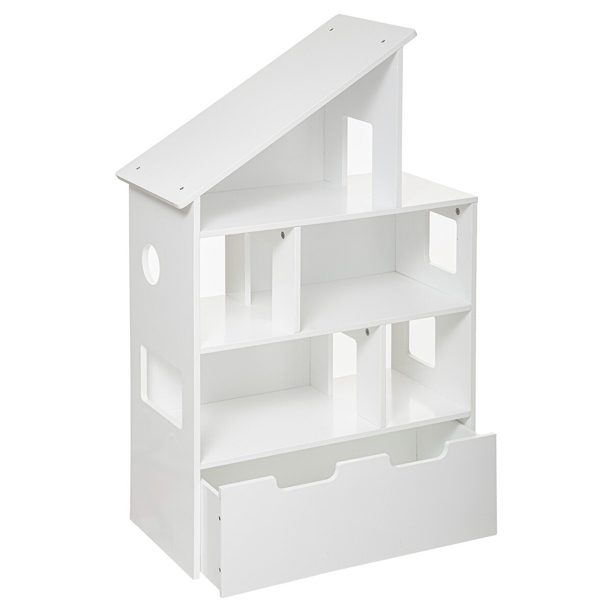 Estante em forma de casa com gaveta MAISON branca