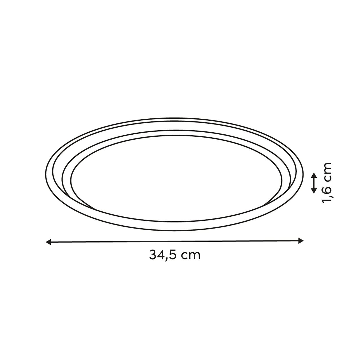 Forma para pizza HARMONY bege 33cm