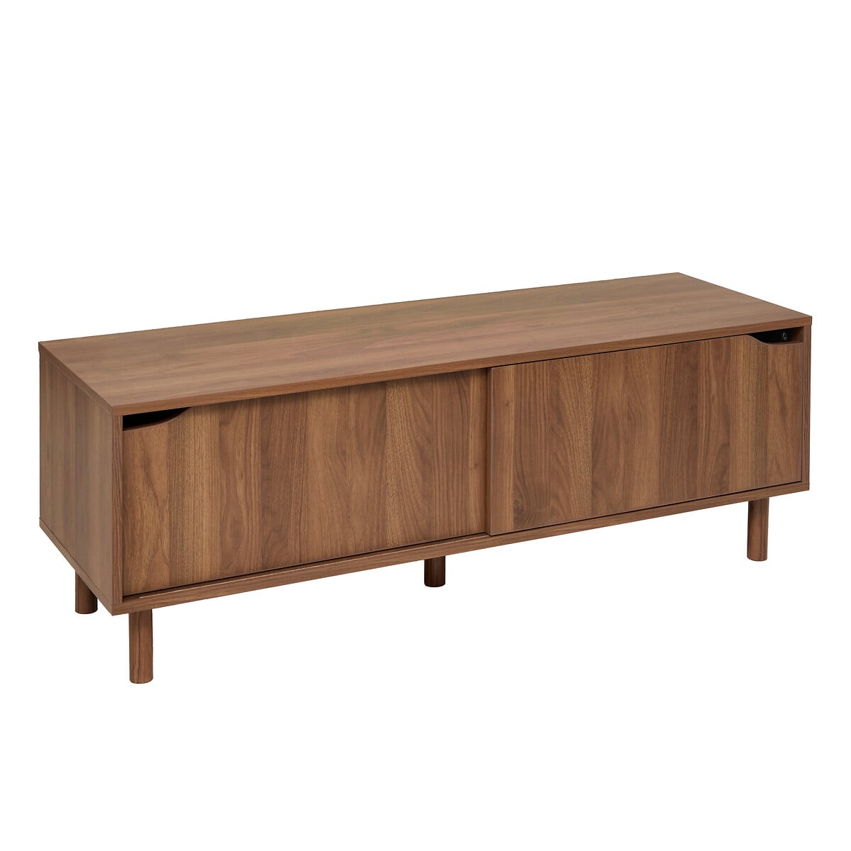 M&oacute;vel de tv SLIDY castanho em mdf com 2 portas