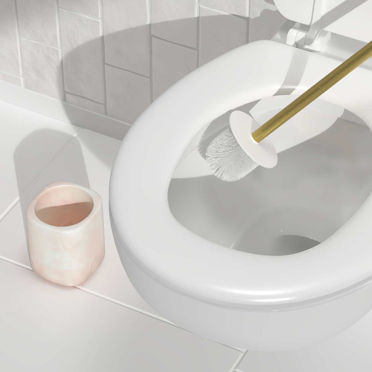 Escova wc CLOUDY branca