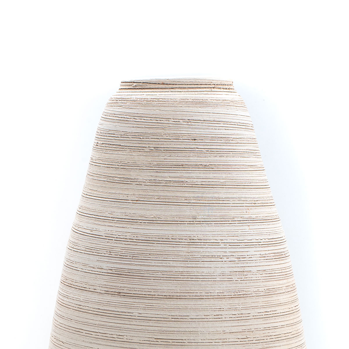 Jarrão em cerâmica cor areia 50cm