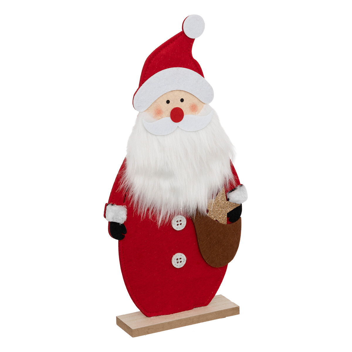 Figura pai natal feltro 40cm