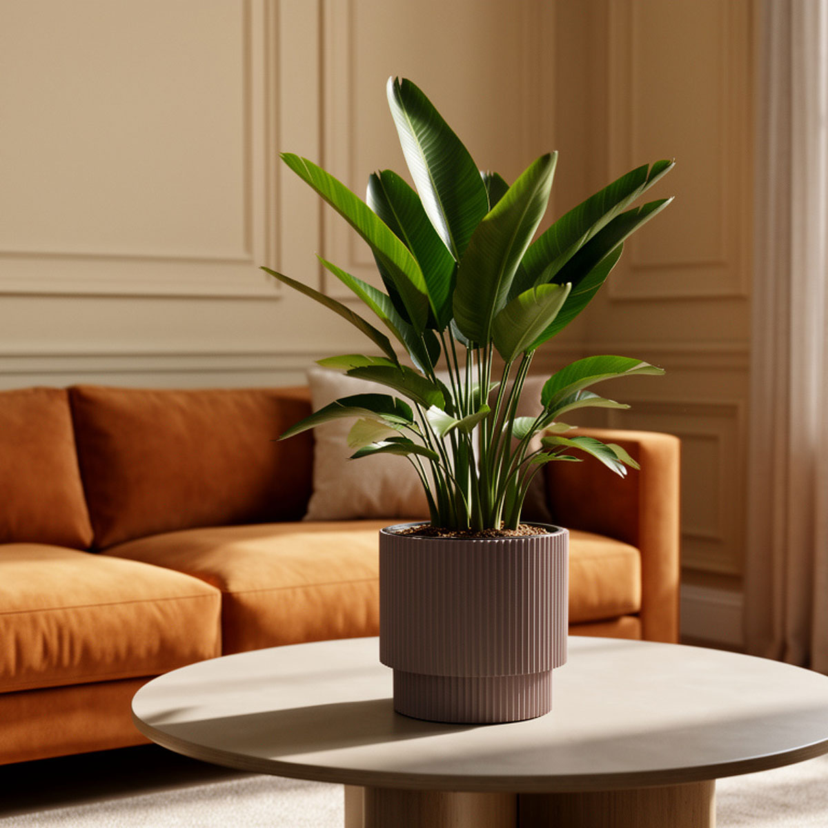 Vaso MILLY round marsala 20cm