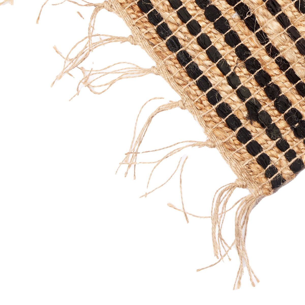 Tapete com riscas pretas 70x140cm