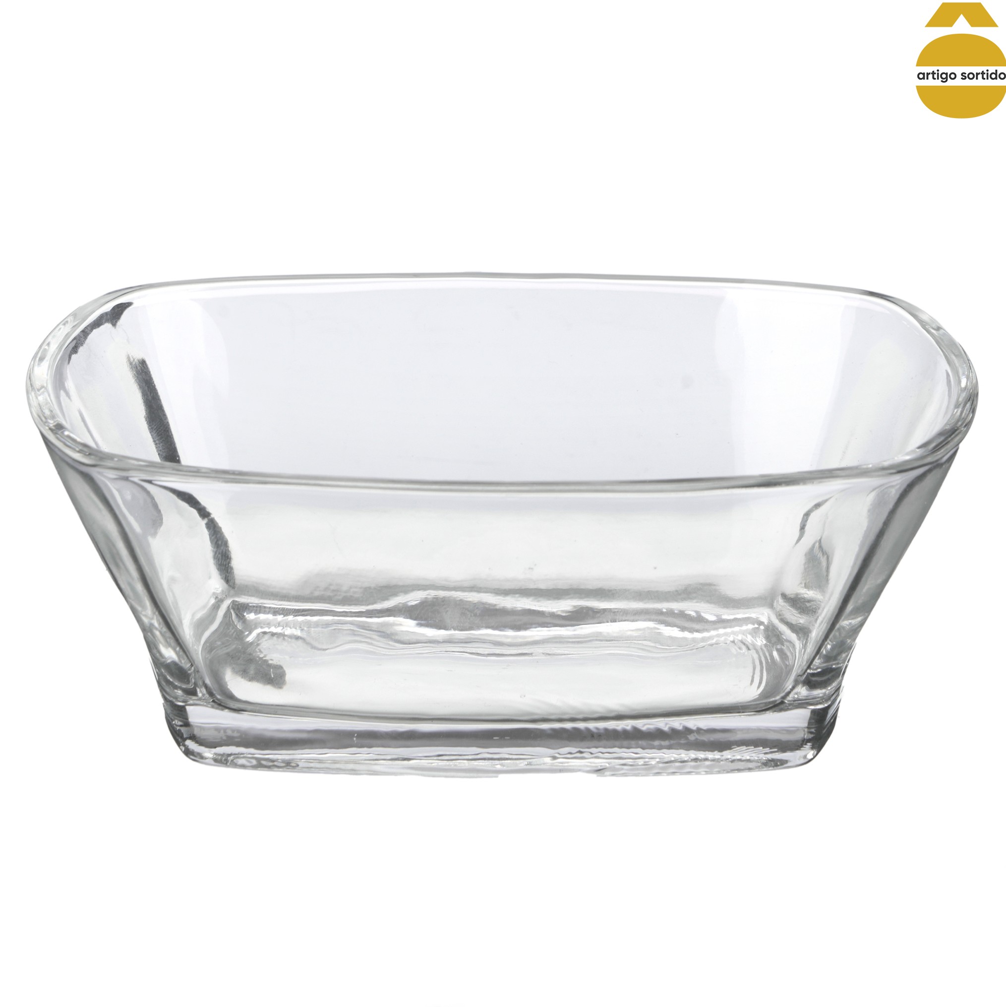 Ta&ccedil;a de vidro retangular