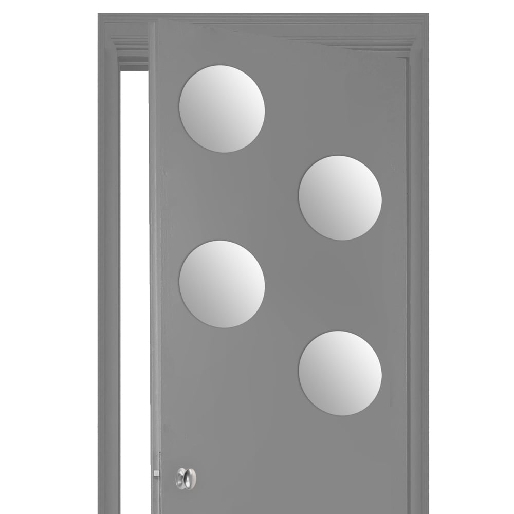 Conjunto de 4 espelhos adesivos redondos