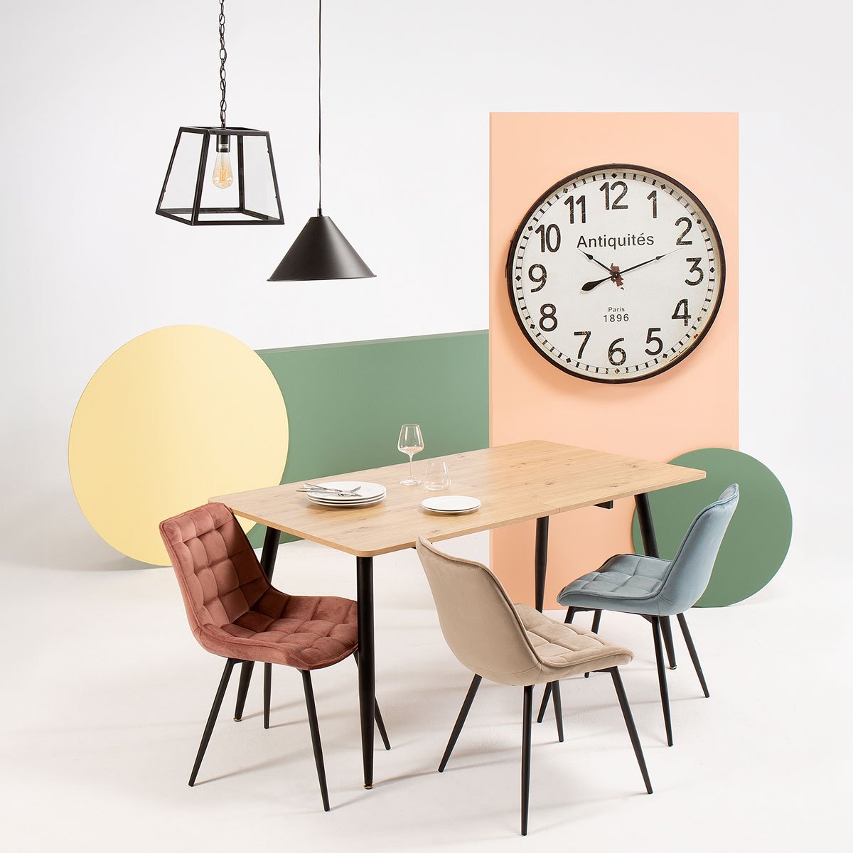 Mesa De Jantar Extens&iacute;vel Em Melamina E Metal