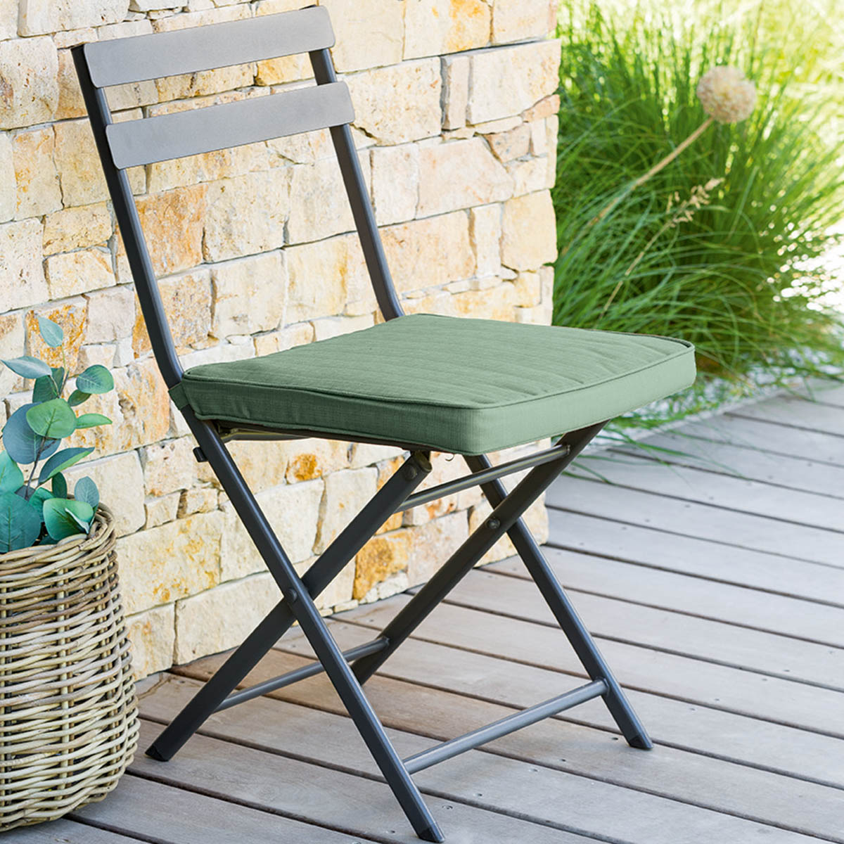 Coxim para cadeira exterior KORAI  verde olive