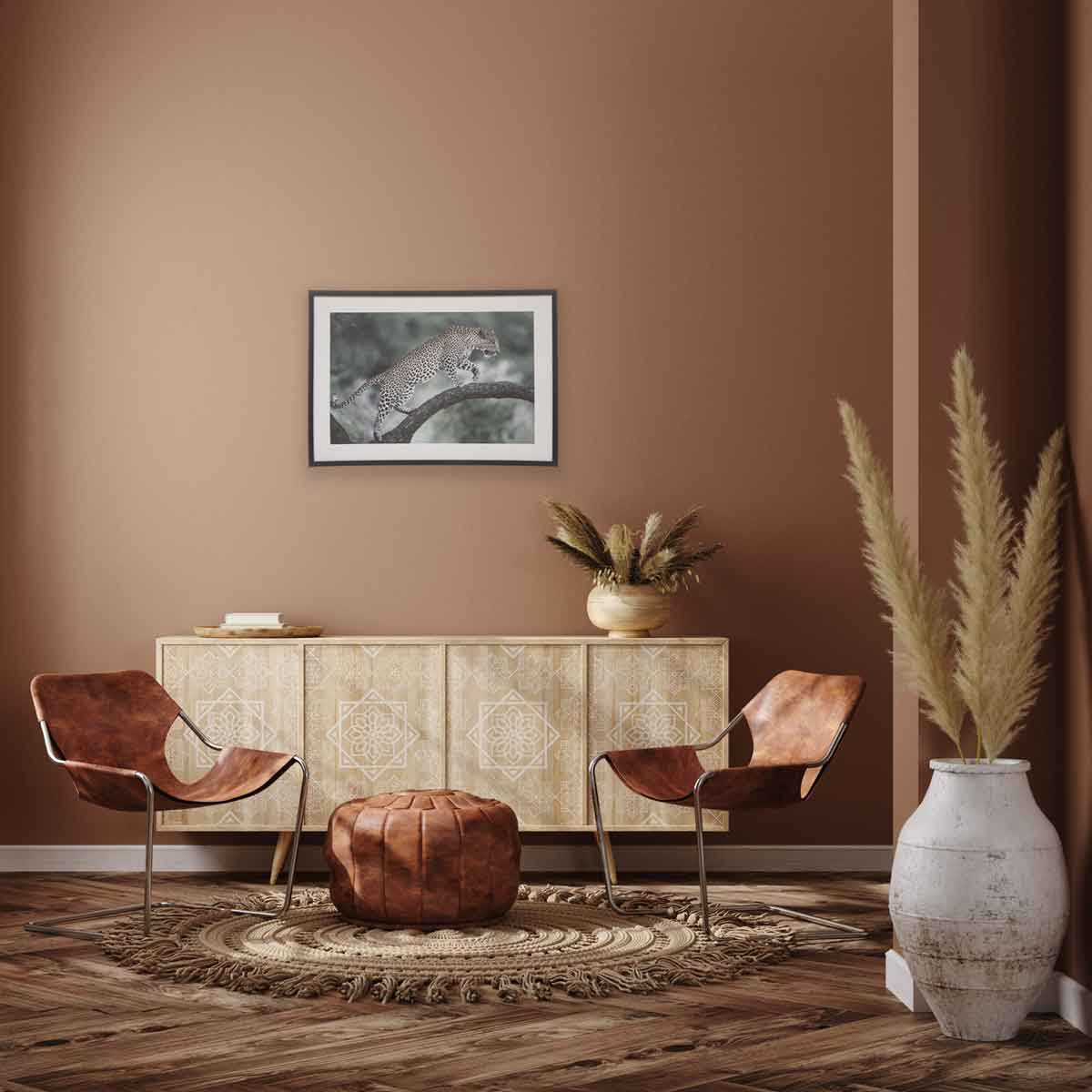 Quadro decorativo com leopardo JUNI 50x70cm