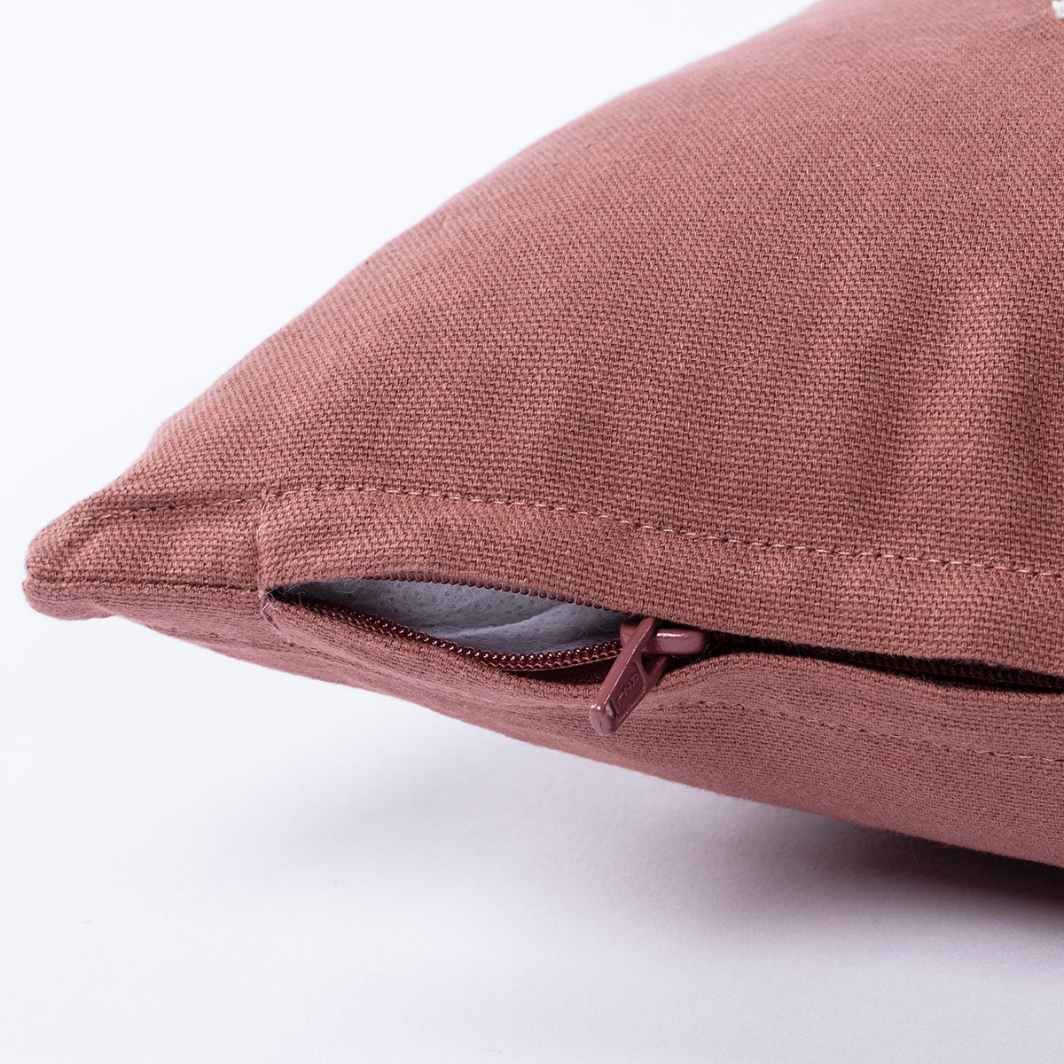 Almofada TROPICAL PANAMA rosa bordada 45x45cm