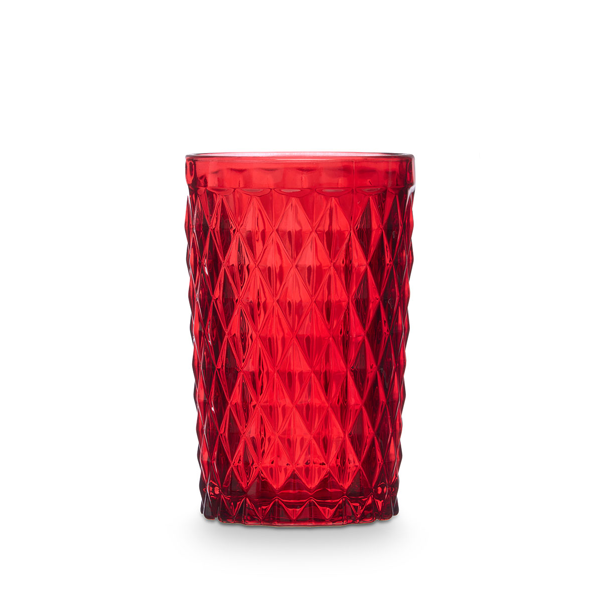 Copo de &aacute;gua DIAMANTE vermelho 37cl