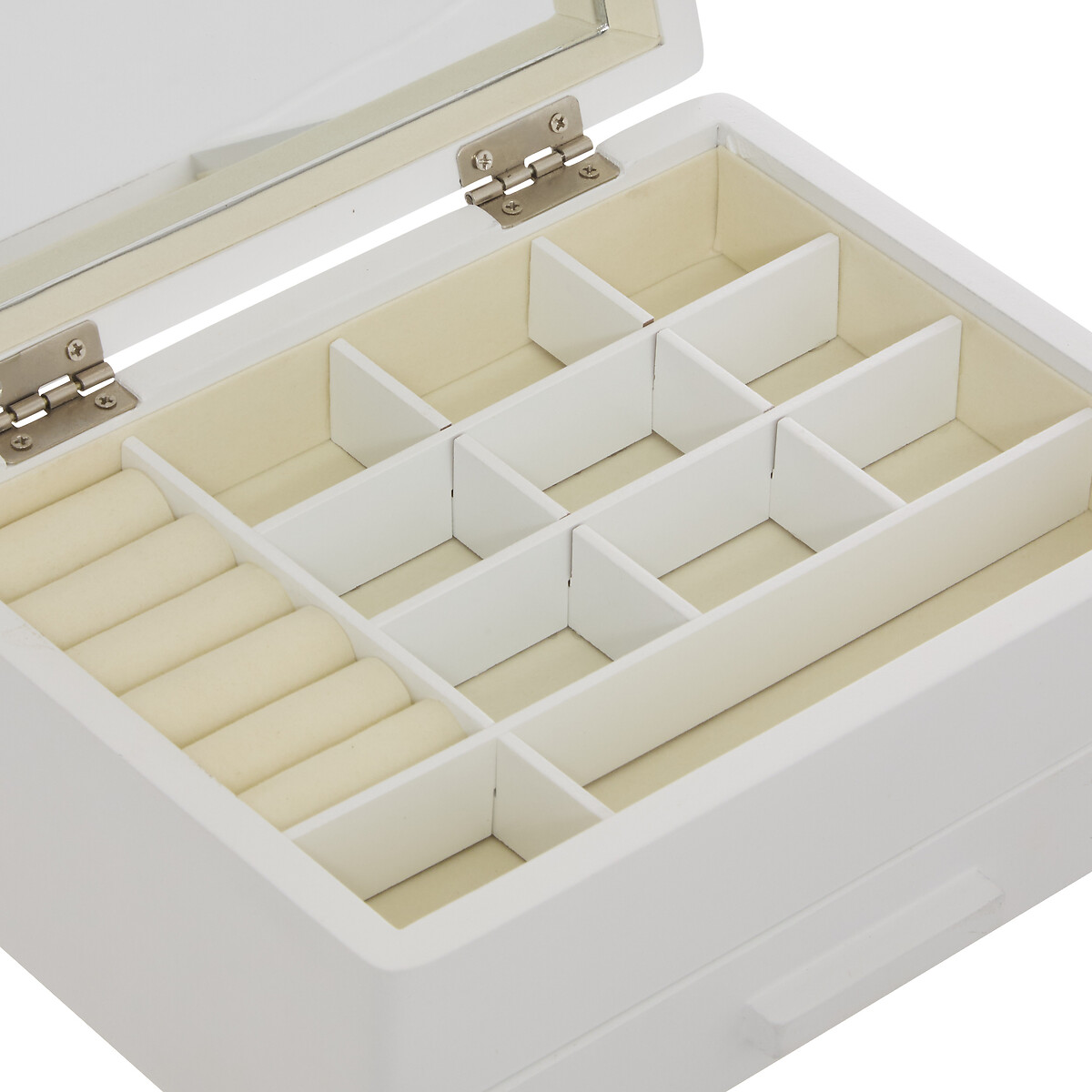 Caixa de bijuteria branco 21cm