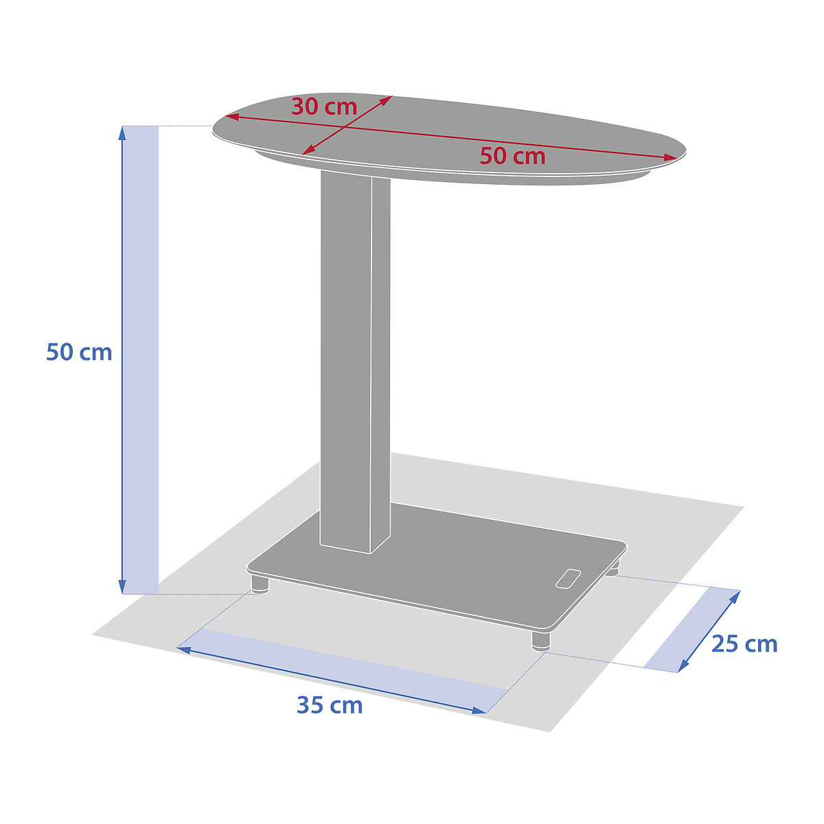 Mesa de apoio VENUZIA Graphite