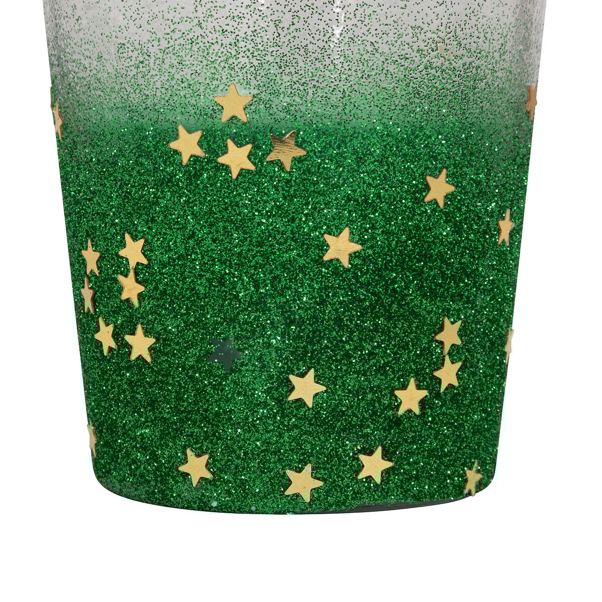 Vela com castiçal verde 8cm