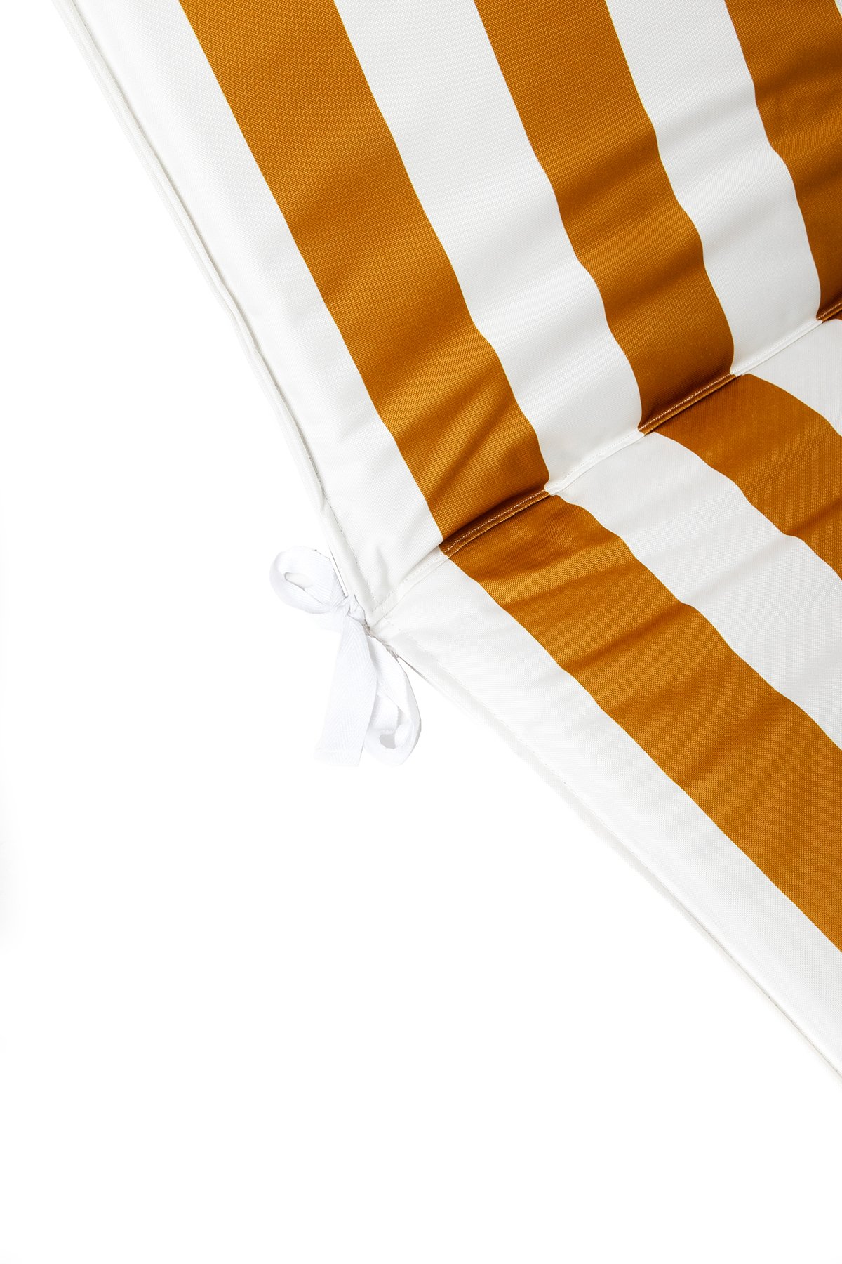 Coxim para espregui&ccedil;adeira riscas branco e amarelo