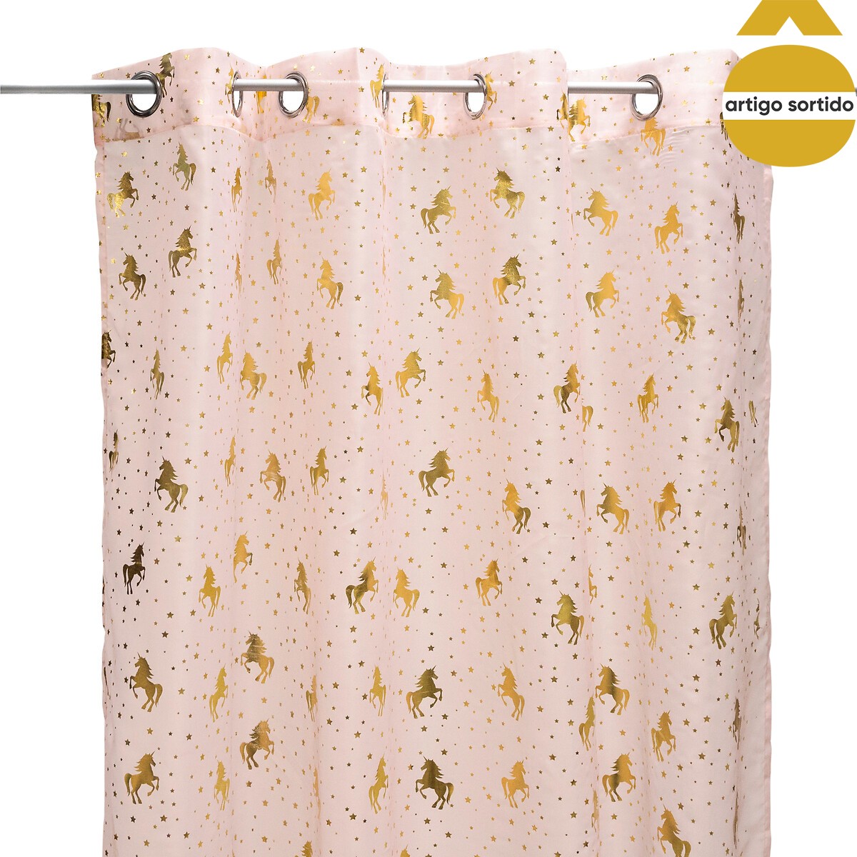 Cortina unicórnio 140x250cm
