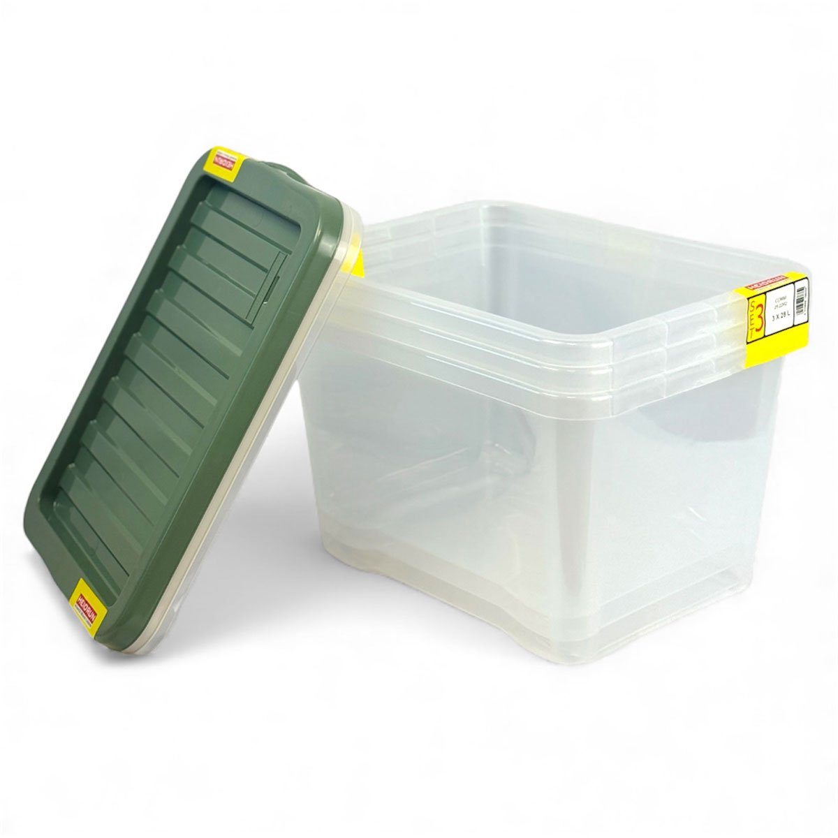 Conjunto de 3 caixas de arruma&ccedil;&atilde;o QUASAR 28l