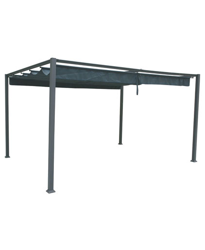 Cobertura para p&eacute;rgola palmeira cinza ard&oacute;sia