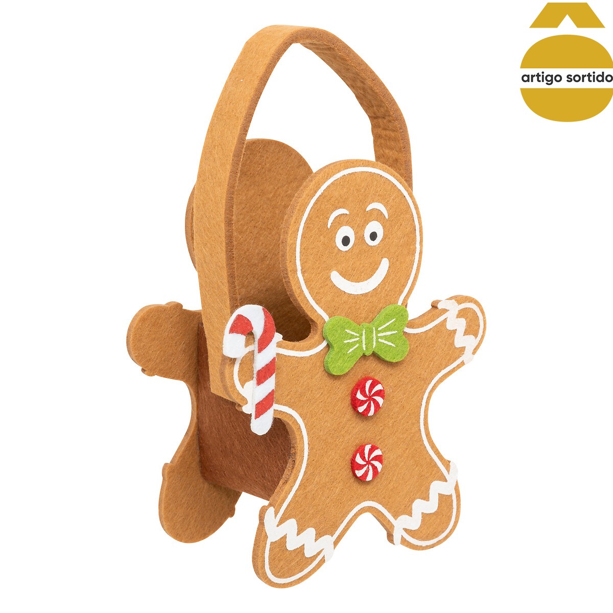 Saco de oferta bolacha de gengibre 14x8cm