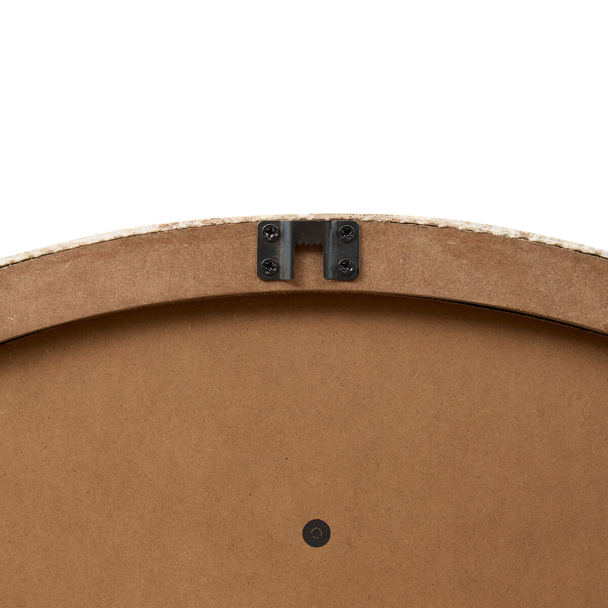 Espelho de parede redondo ANAYA bege 78cm