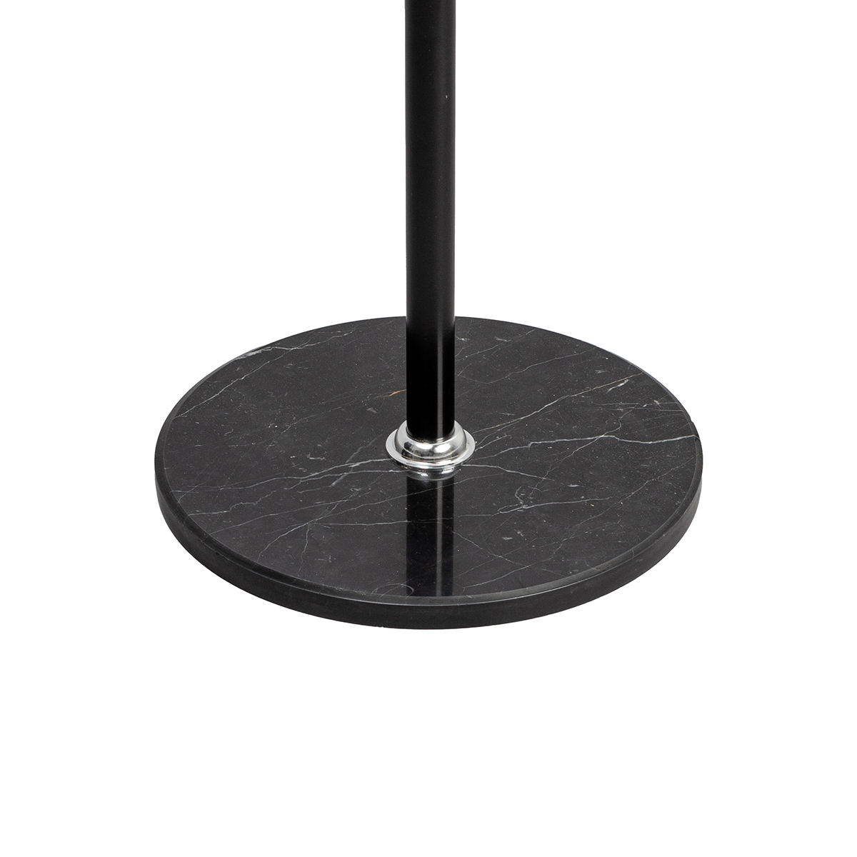 Cabide de pé com 8 ganchos preto e base em mármore 175cm