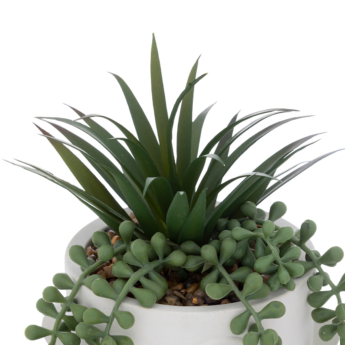 Vaso ARTI com planta artificial branco 25cm