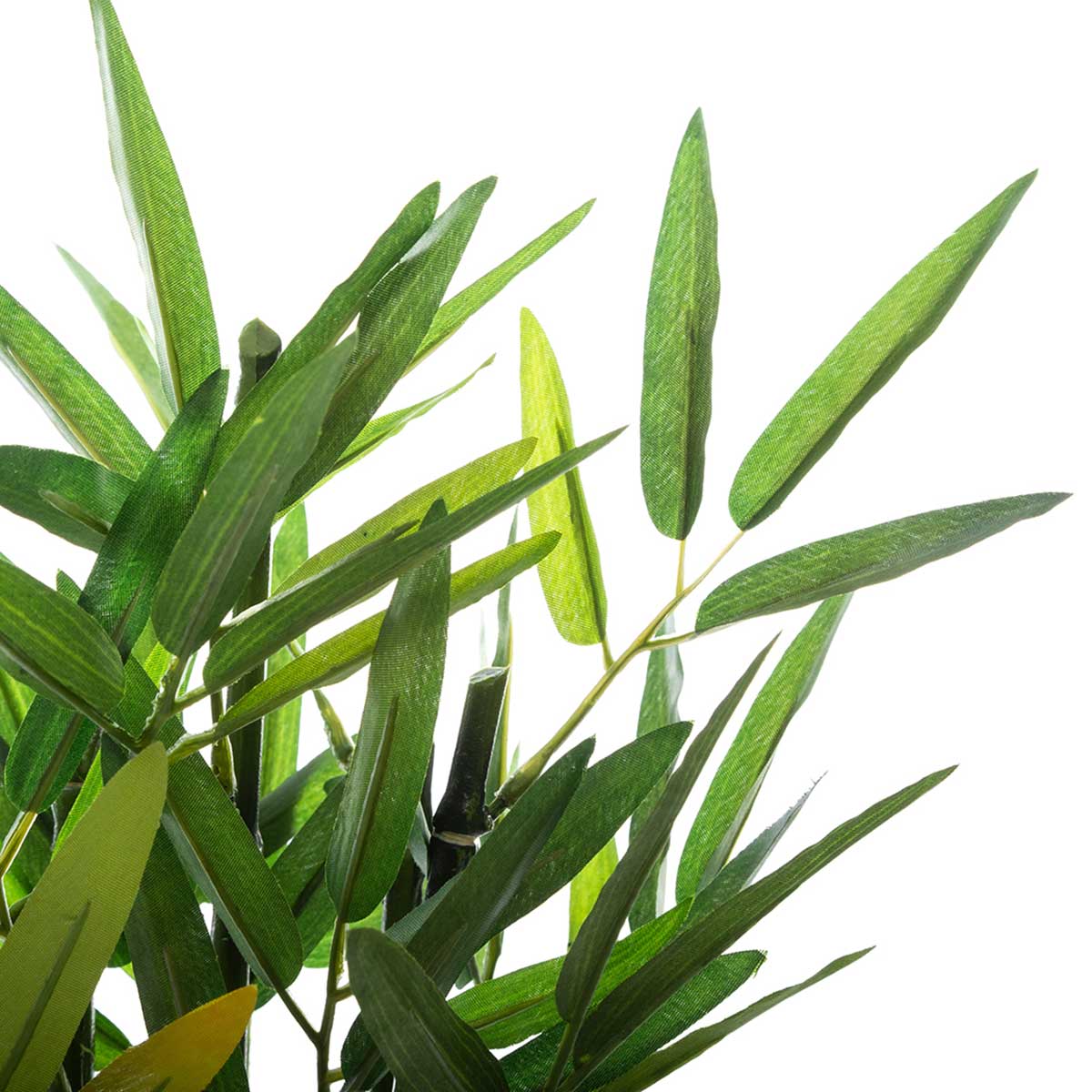 Vaso com planta de bambu artificial