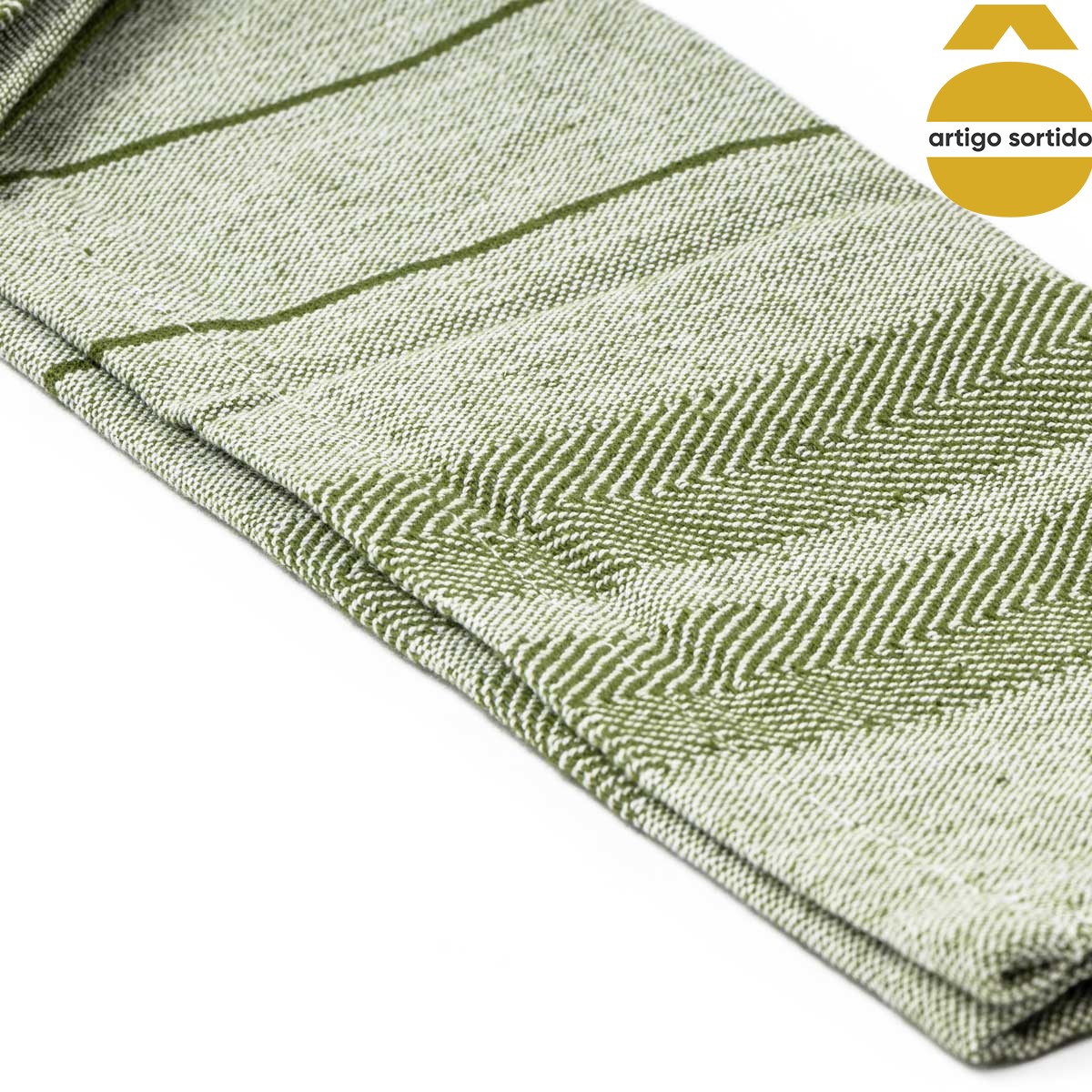 Conjunto de 2 guardanapos em algod&atilde;o reciclado