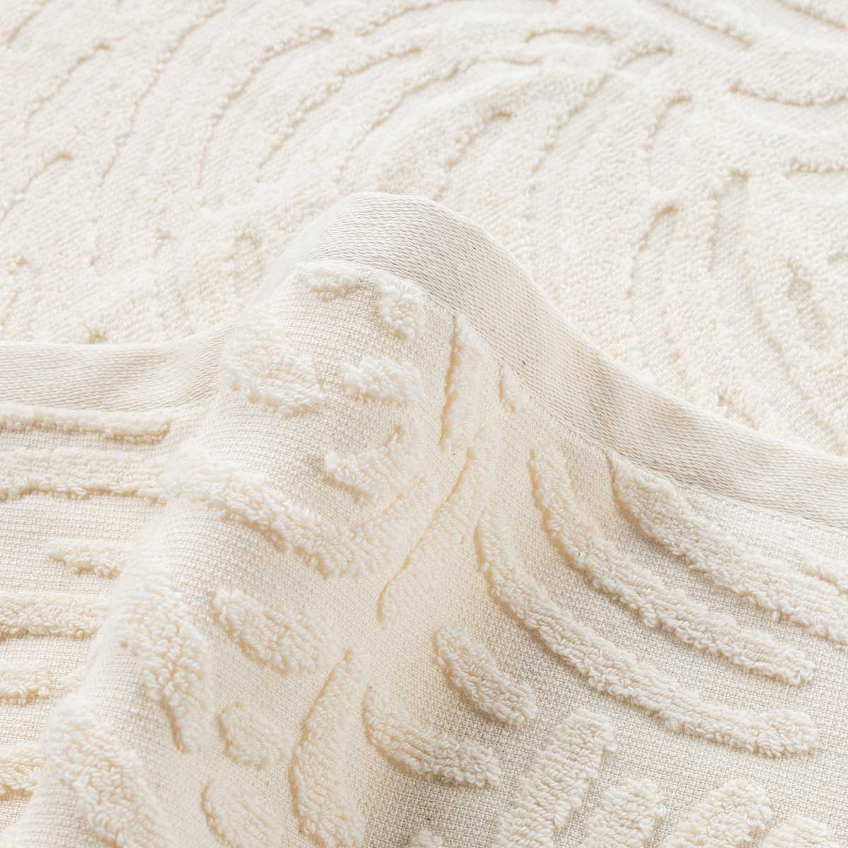 Toalha wc PURE bege em algodão 30x50cm