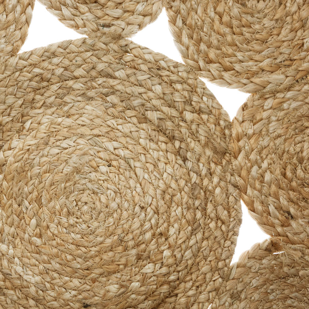 Tapete bege em juta 80cm