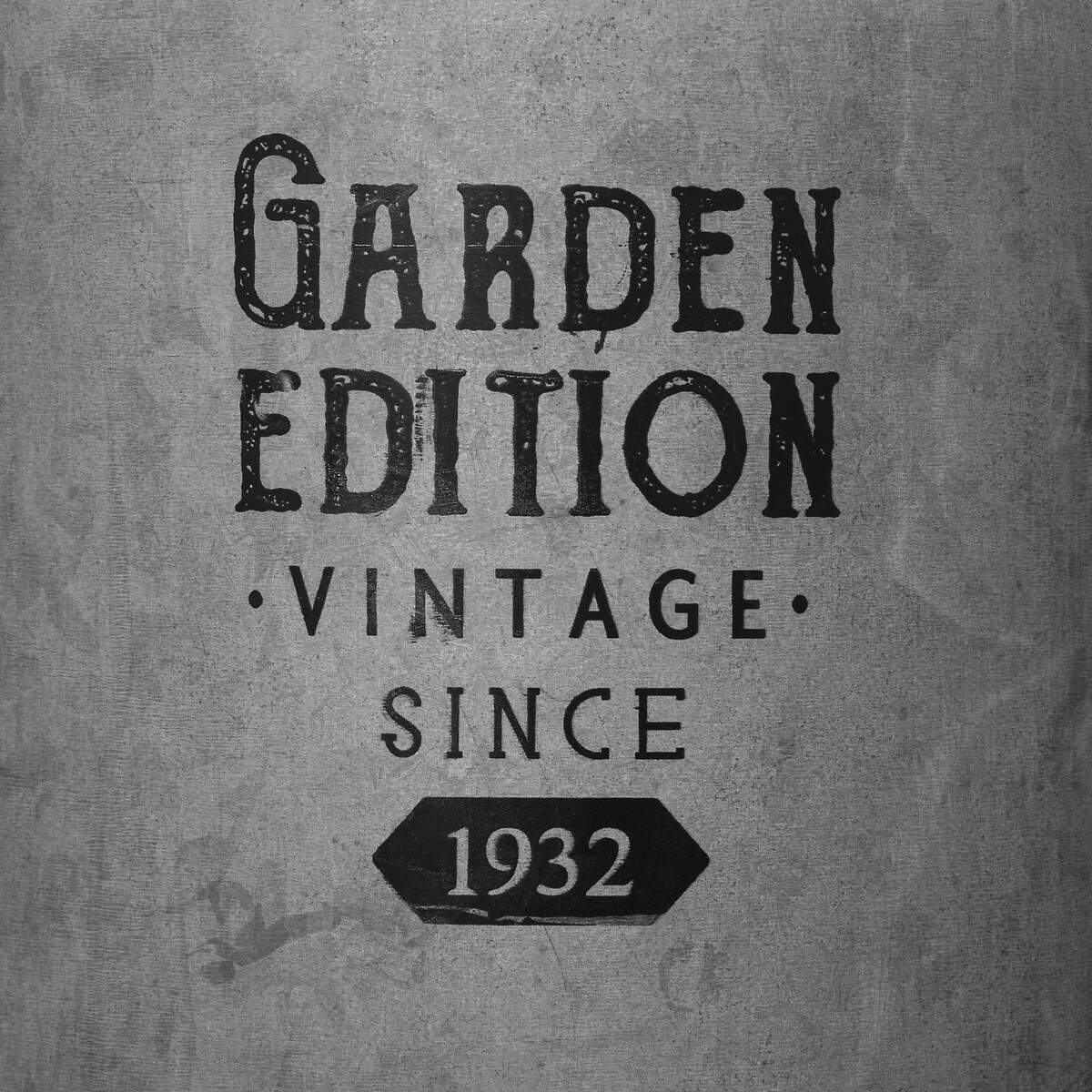 Leiteira decorativa GARDEN EDITION cinza em zinco 48cm