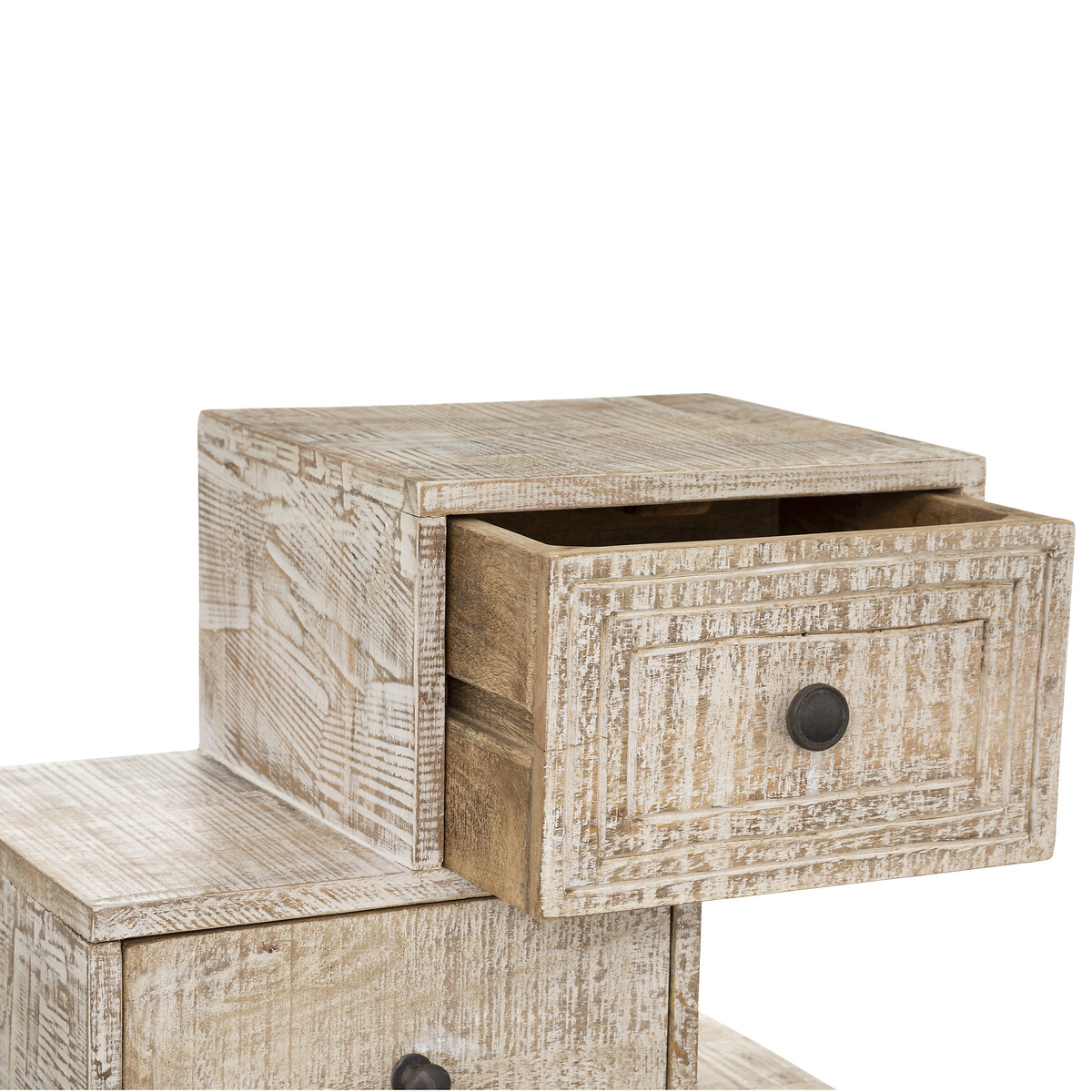 Cómoda com 6 gavetas AJAY bege 122cm