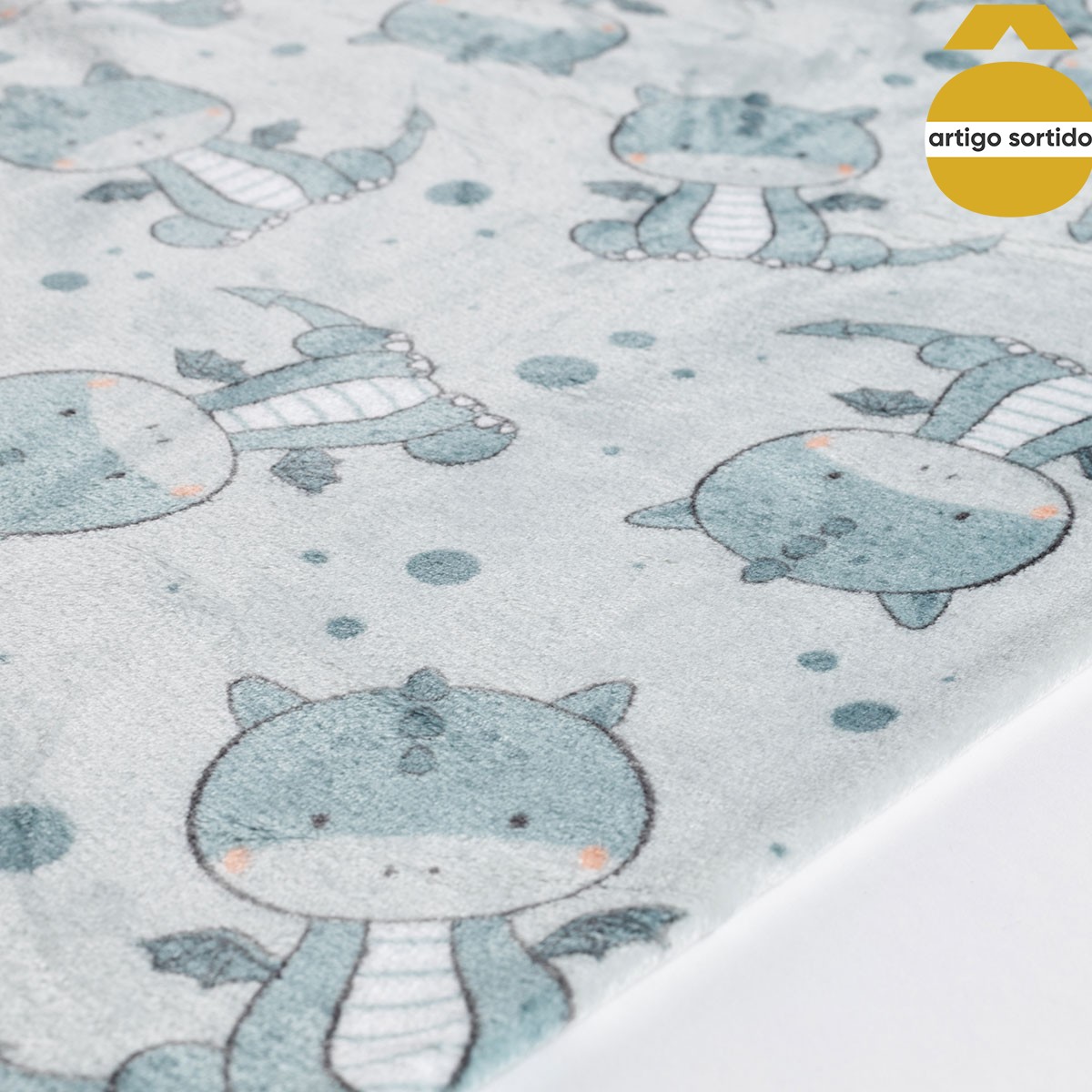 Manta com animais 120x160cm