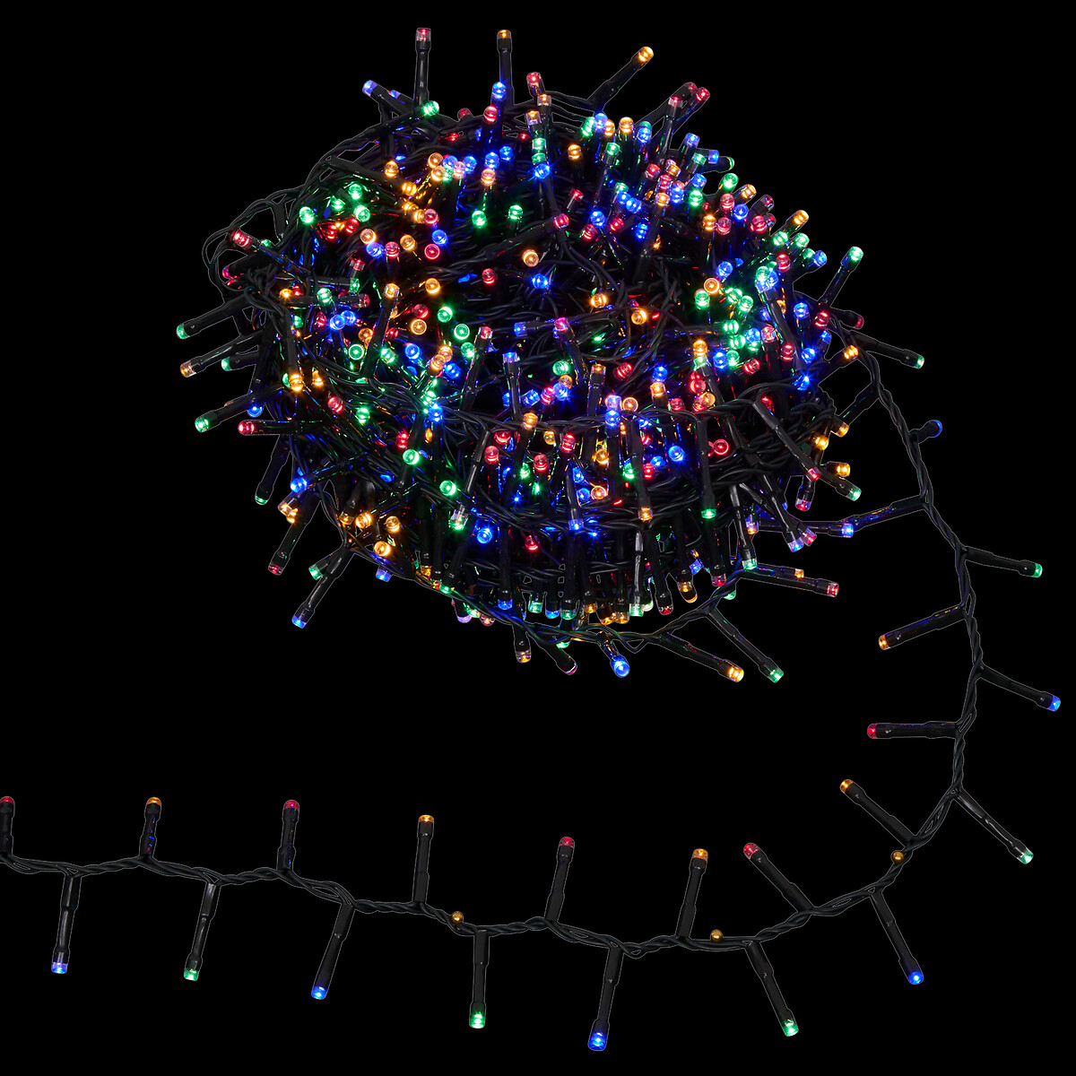 S&eacute;rie de natal multicolor 16M 800LED